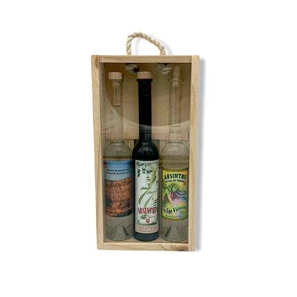 Coffret en bois 3 x 10 cl